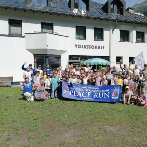 Peace Run machte Station in der VS Ischgl