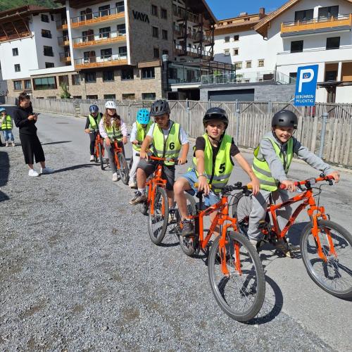 Die Fahrradprüfung erfolgreich bestanden