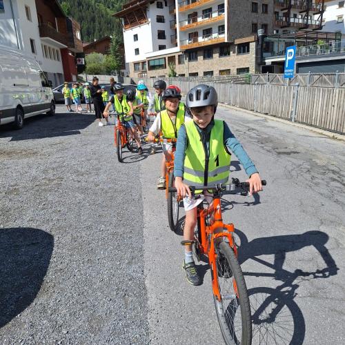 Die Fahrradprüfung erfolgreich bestanden