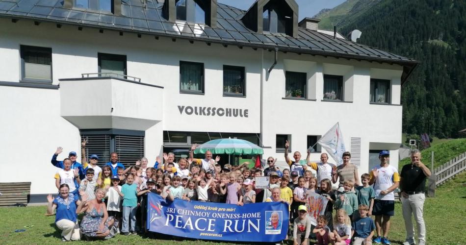 Peace Run machte Station in der VS Ischgl